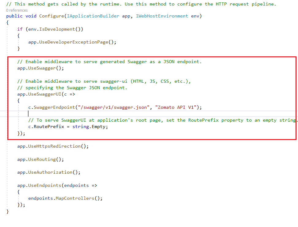 Adding Swagger to ASP.NET Core 3.1 Web API