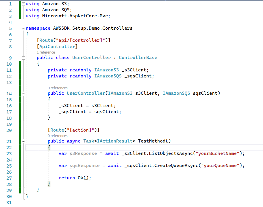 Configuring the AWS SDK for .NET with .NET Core